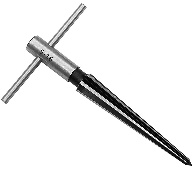 5-16mm Brücke Stift See Hand Reibahle T Griff Verjüngt 6 Flöte Fase Reiben Schreiner Schneiden Werkzeug Ader Bohrer