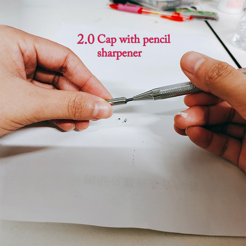 2.0 Mm Mechanical Pencil Full Metal Automatic 2mm Color Pen School Black Lead Color Refill For Painting Engineering Drawing