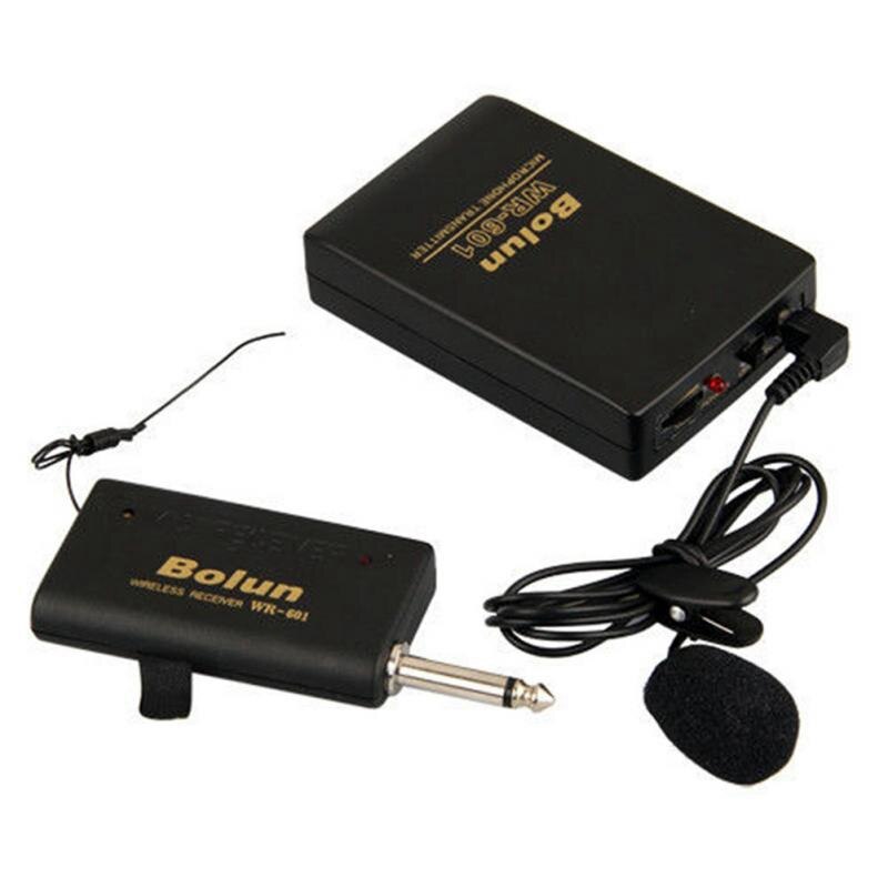 Draadloze Lavalier Microfoon Draadloze Fm-zender Ontvanger Lavalier Revers Clip School Office Microfoon Mic System: Default Title