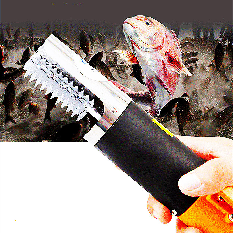 Electric Fish Scaler Fishing Scalers Rechargeable Clean Fish Remover Cleaner Portable Descaler Scraper Seafood Tools EU Plug