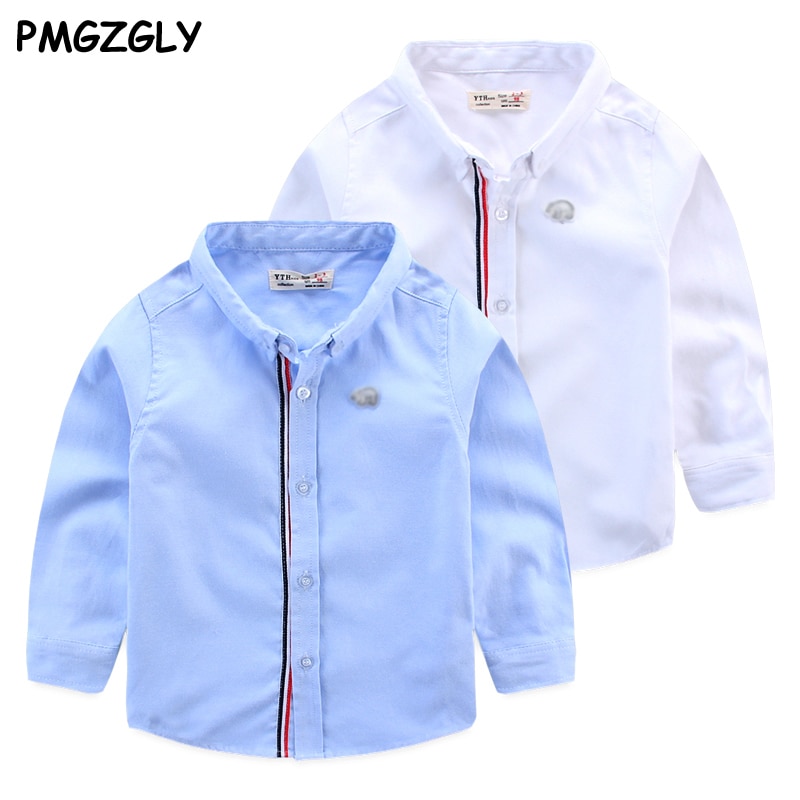 Chemise en coton à manches longues pour bébé garçon, vêtement d'extérieur décontracté, à la , de fête, printemps automne