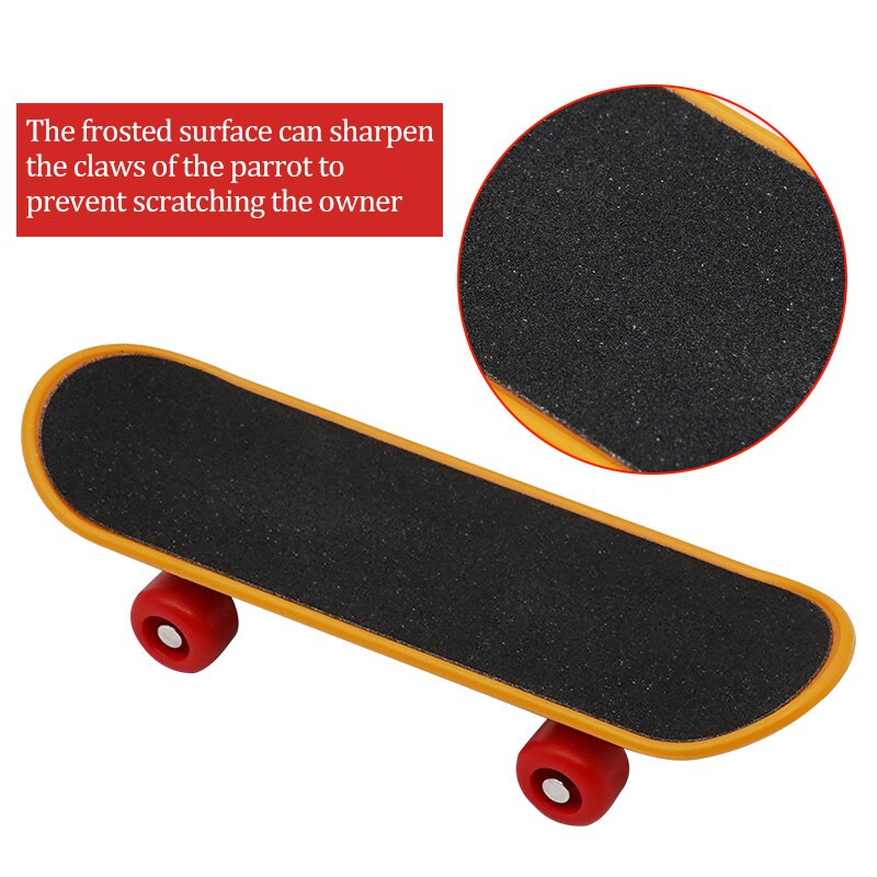 2 Stck Vogel Papagei Intelligenz Spielzeug Mini Ausbildung Skateboard Für Wellensittiche Sittich Wachstum Spielzeug Haustier Spielzeug Vogel Zubehör Krallen