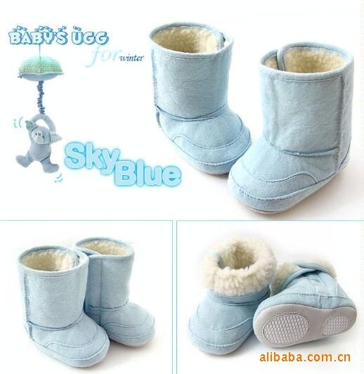 3 Kleuren Warm En Leuk Voor Winter Sneeuw Schoenen/Anti-Slip Baby Boots/Peuter & Baby 'S schoenen/Schoenen/Eerste Walker/Baby Pre-Wandelaars: Blue / 13-18 months