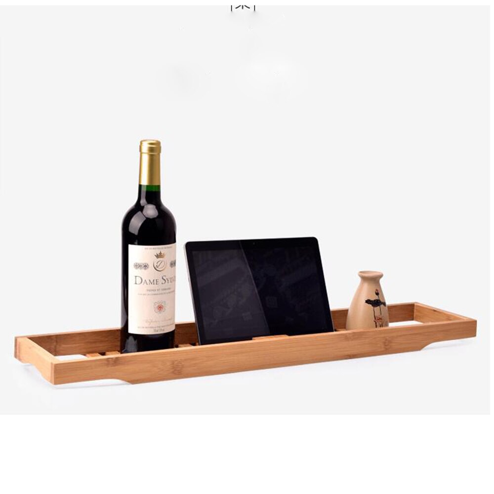 Home Hotel Bathtub Shelf Organizing Tray Nordic Style Wooden Storage Rack Bathroom Organizing Tray: Wood