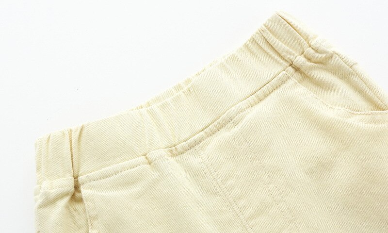 Kinderen jongens stoffen zomer baby jongen korte broek elastische taille baby zachte broek patchwork baby jongen shorts