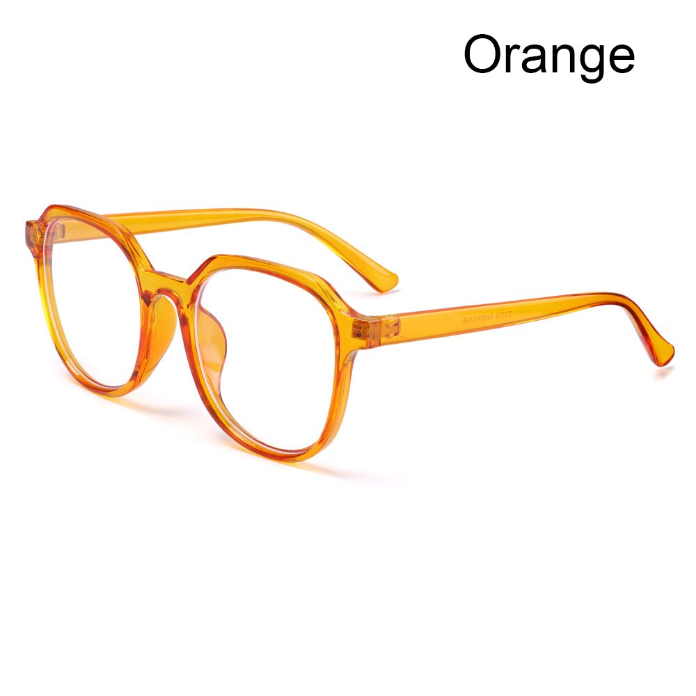 Sport Big Frame Anti-UV Blue Rays Glasses Men Women Computer Goggles Eyeglasses Students Eyewear Vision Care: Orange