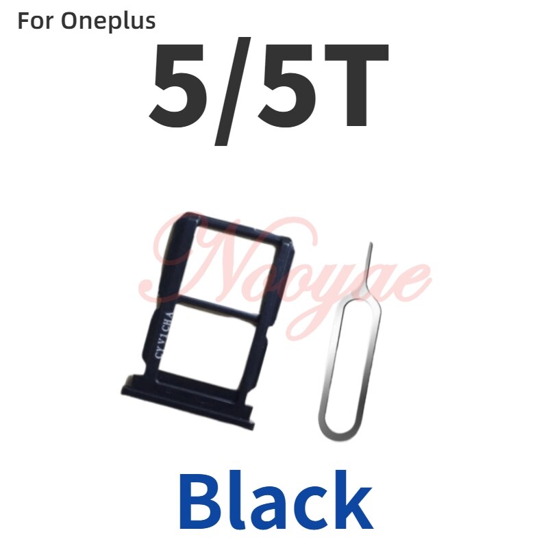 Novaphobat Nokia6.1 recambio de bandeja para tarjeta Sim para Nokia 5,1 6,1 6 6 7 8 Plus ranura para tarjeta Sim Adaptador ranura lector pista: for 5 -- 5T black