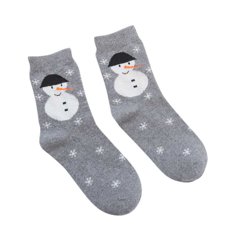2 stk kvinder jul vinter tykke sokker varme lange sokker basketball sport anti-slip sokker 5 farver: H