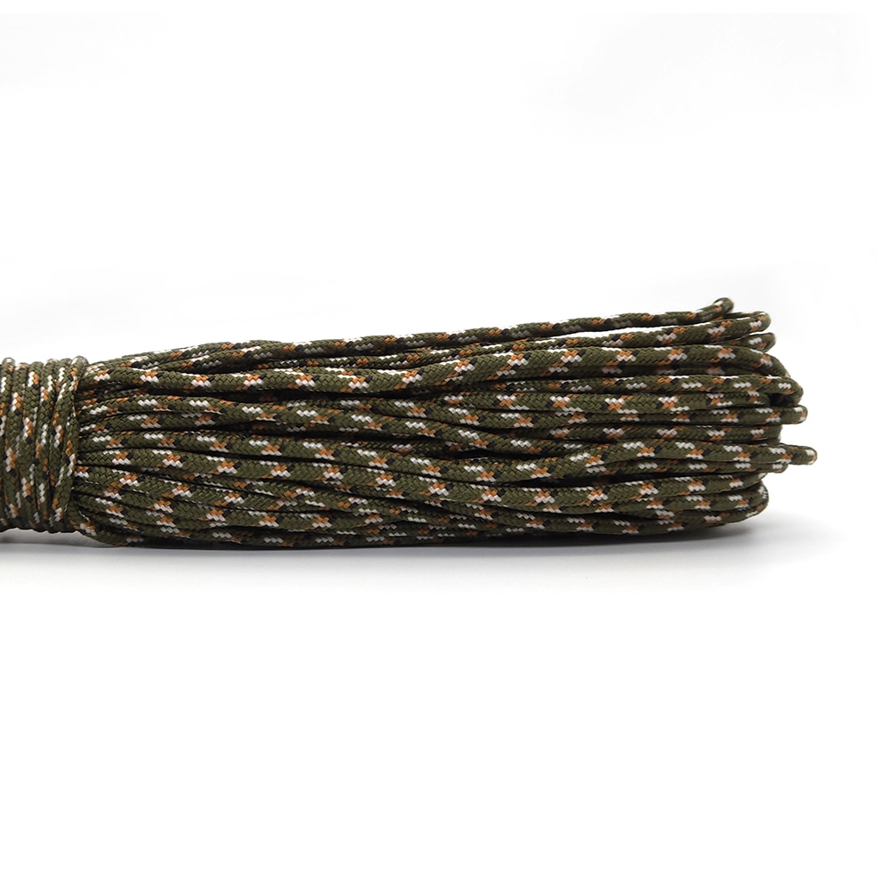 100 kolorów Paracord 2mm 25FT 50FT 100FT liny 1 Strand Paracorde na świeżym powietrzu sprzęt do survivalu bielizny DIY bransoletka hurtownia