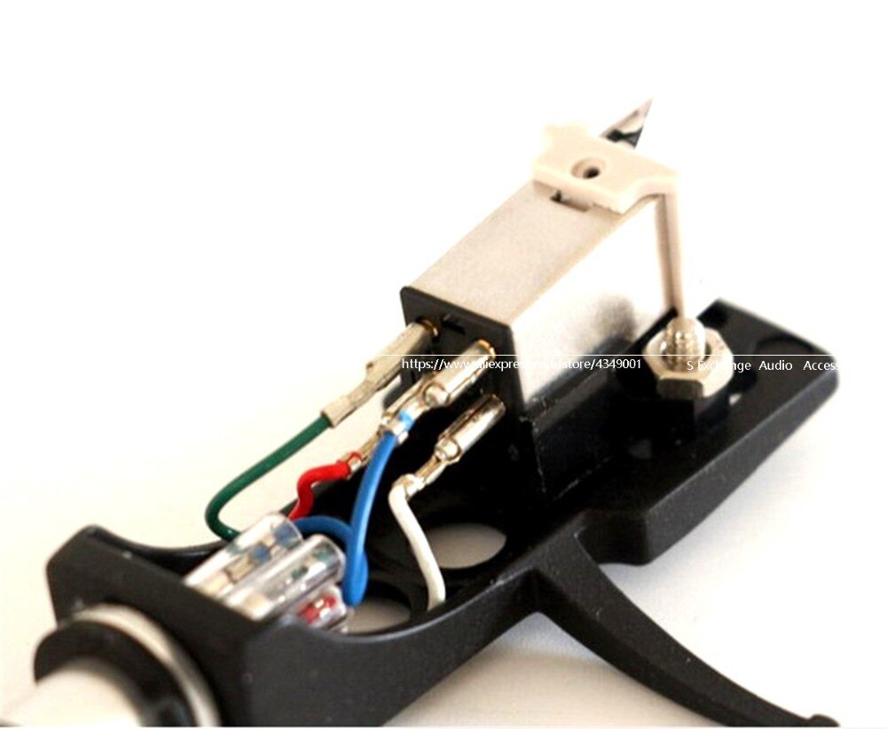 Combom! Magnetische Cartridge Stylus Met Draaitafel Headshell 4 Pin Contacten Voor Fonograaf Platenspeler Grammofoon Lp Vinyl Naald