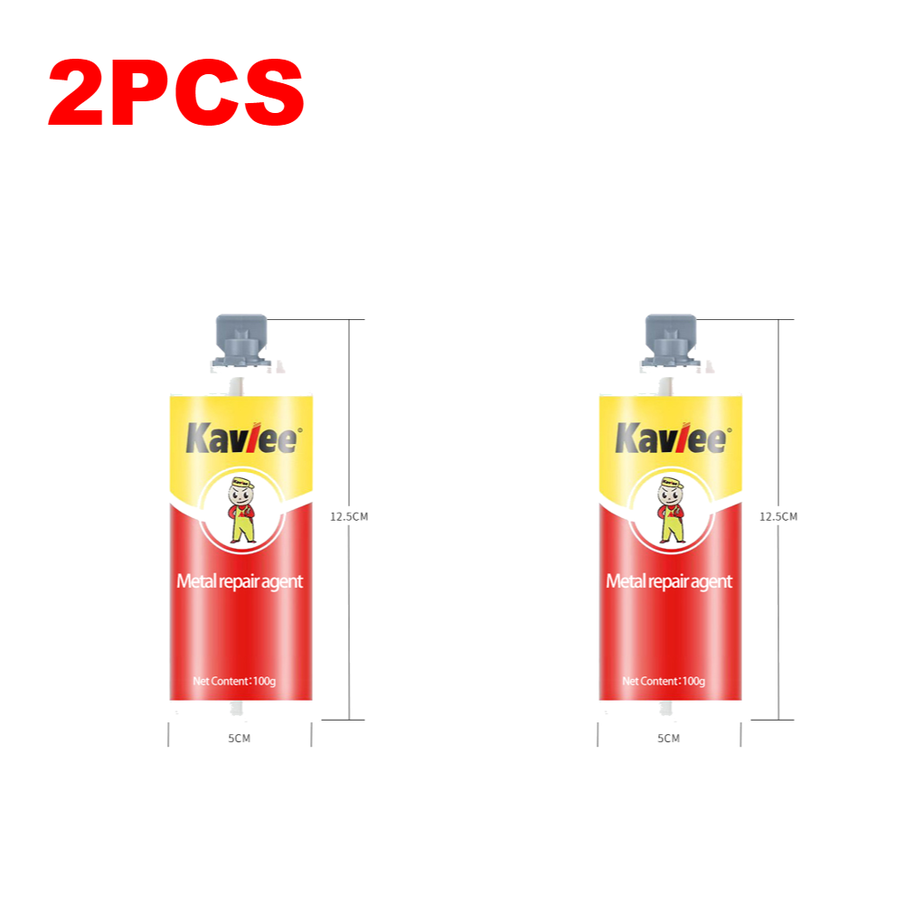 1-6 Stuks Metaal Reparatie Lijm Sneldrogend Lassen Lijm Sterke Gietijzer Repareren Lijm Hittebestendigheid Reparatie Lijm agent: Black