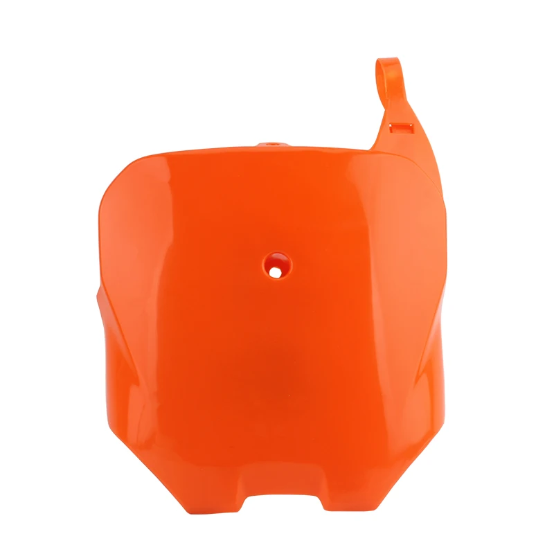 Placa de identificação frontal de plástico, capa de para-lama, carenagem para honda crf70 90 110 150 dirt pit bike motocross placa de identificação frontal: Laranja