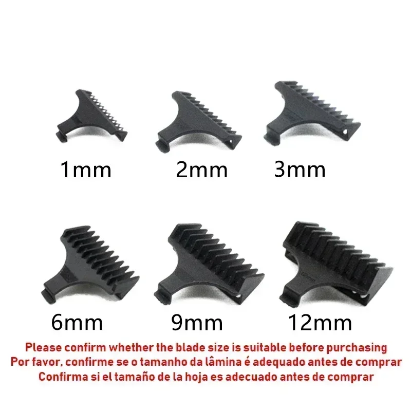 Kemei 1 2 3 6 9 12 mm Hair Trimmer Limit Comb Universal Black Guards Hairdresser Hair Cutting Guide for 5027 1949 5098 9163 5021: Orange