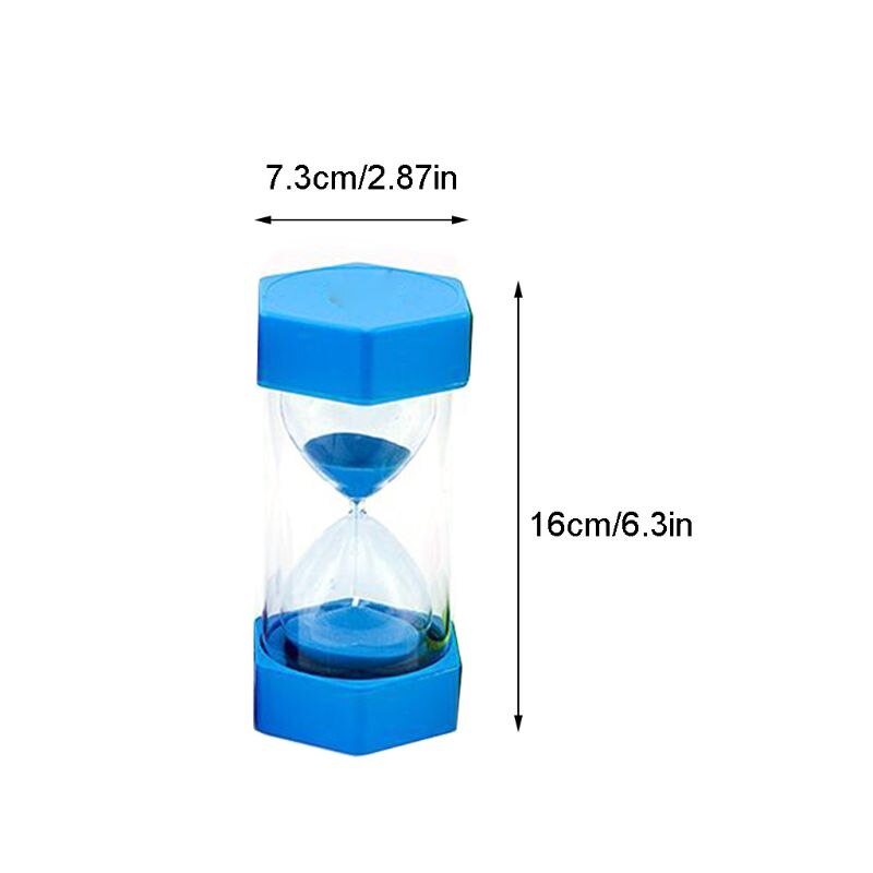 Desktop sand ur-timer 10/15/20/30/60 minutter barns slående timeglas timer  u50f
