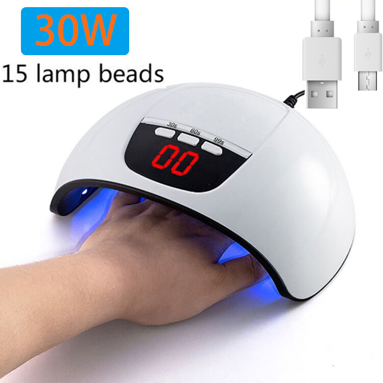 SUNUV-Lámpara LED de inducción automática para manicura, SUN 2C UV de 48W/80W/45W compatible con geles y 33 esmaltes: 45W
