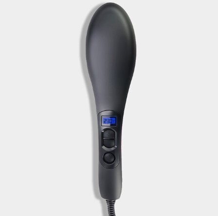 kam Stijltang Borstel Haar Elektrische Borstel Kam Ijzers Steil Haar Kam borstel Stijltang Curler styling tool: Black / UK