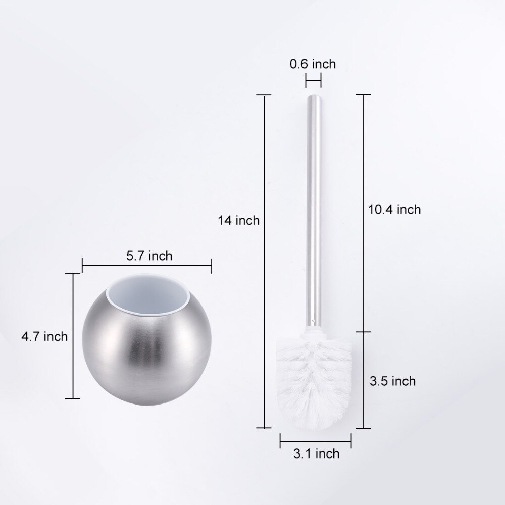Rvs Toiletpot Borstel Badkamer Schoonmaken Gereedschaphouder Base Opslag