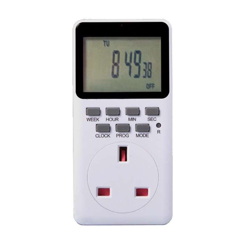 Outlet Timer, Digital Programmable Timer，Heavy Duty Smart Indoor Timer for Electric Outlets EU US UK Plug Wall Timer: UK