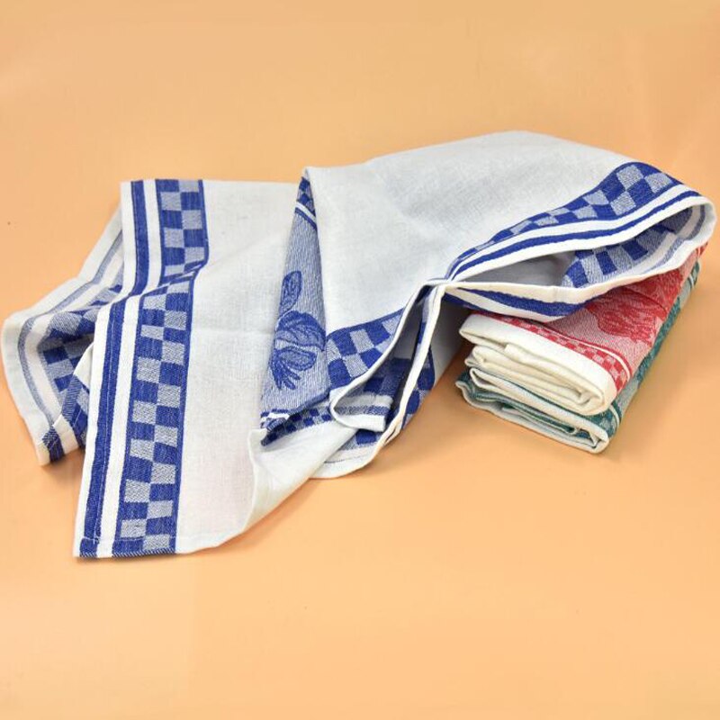1Pc 45X70Cm Groenten Thee Handdoek Katoen Keuken Handdoek Garen Geverfd Gebreide Thee Servet