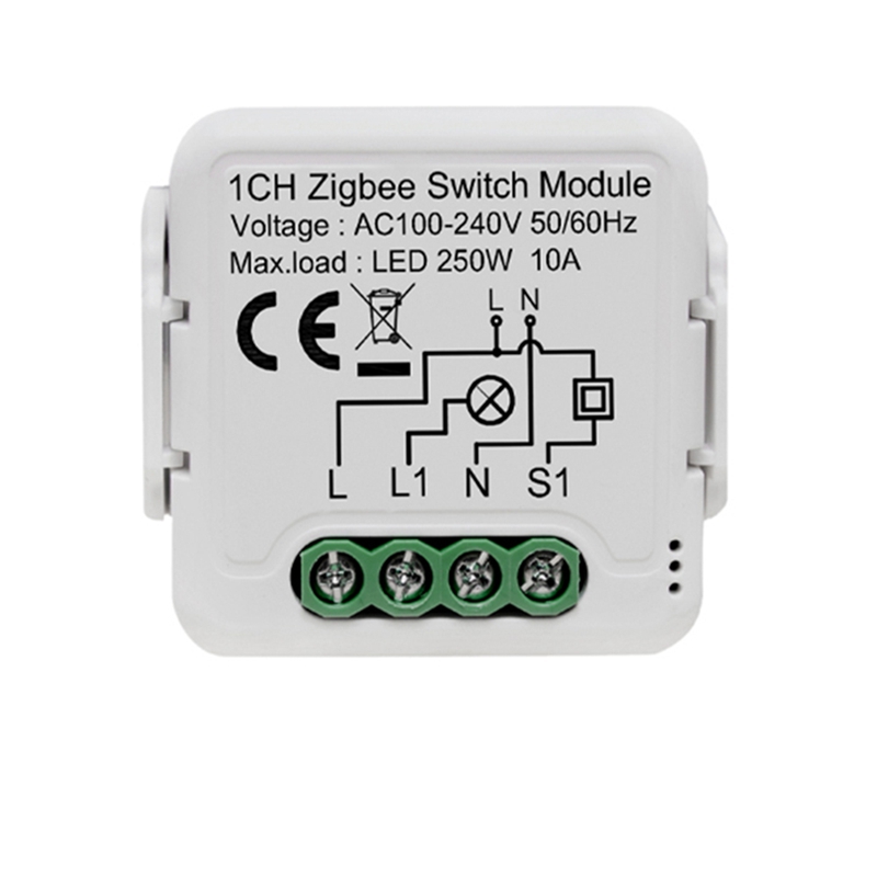 Tuya Zigbee Smart Switch Module Relay Smartlife Wireless Control Compatible Alexa Home Yandex Alice: Dark Khaki