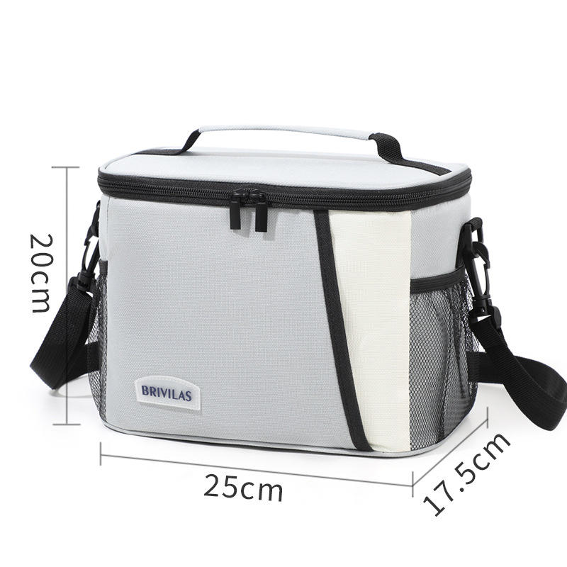 Insulated Lunch Bag Large Lunch Bags For Women Men Reusable Lunch Bag With Adjustable Shoulder Strap: black