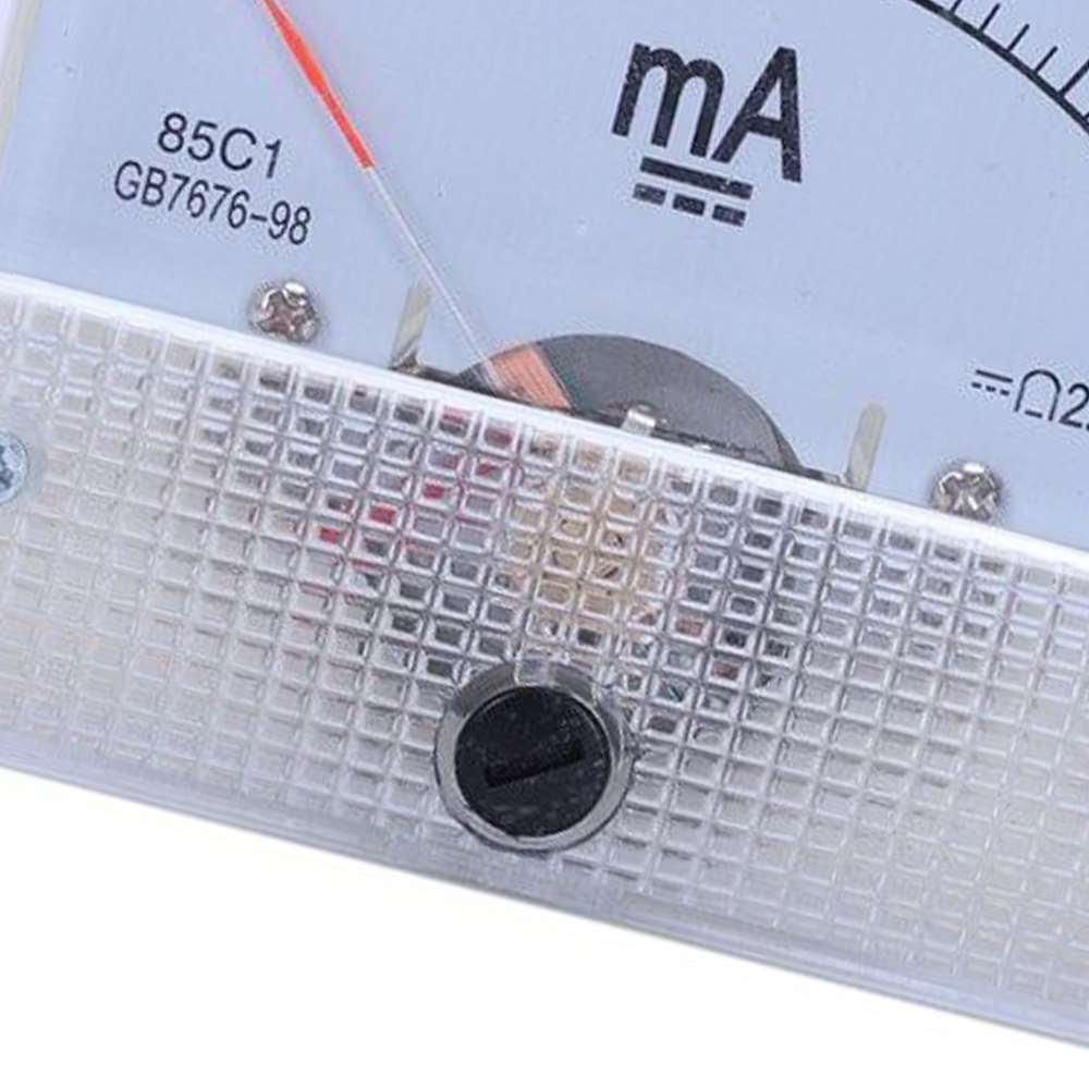 1 Pcs Plastic Analog Current Panel Meter DC 0-30mA Ammeter For Circuit Testing Household Tool Supplies Accessories