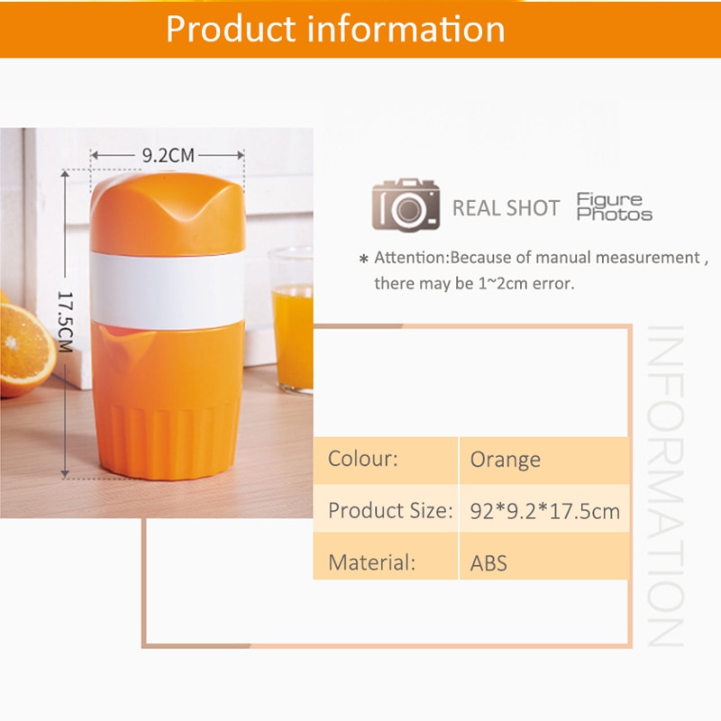Draagbare citroen sinaasappel citruspers pers citron agrumes mini fruitpers citruspers citruspers grote capaciteit