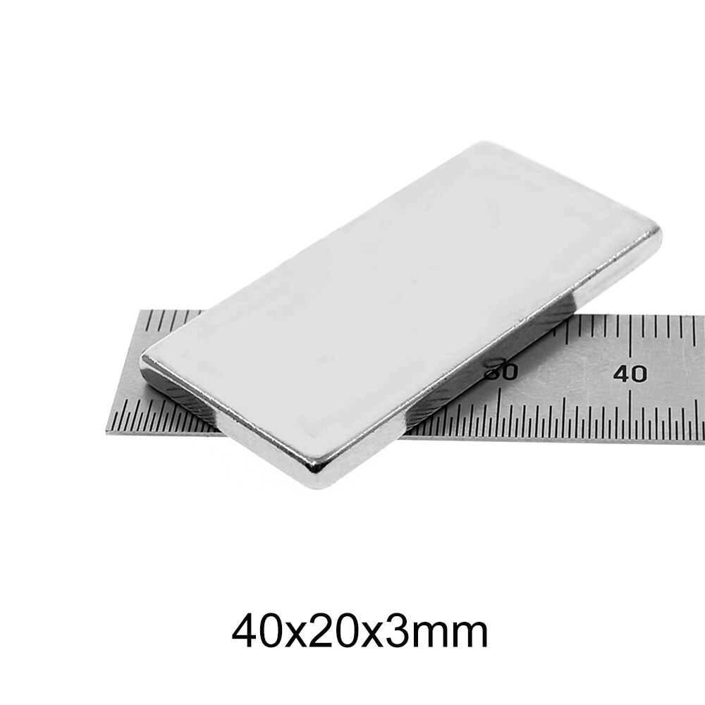 2/5/10/30PCS 40x20x3 Block Powerful Magnet Thickness 3mm magnet for crafts 40x20x3mm Strong Permanent Magnet sheet 40*20*3 mm