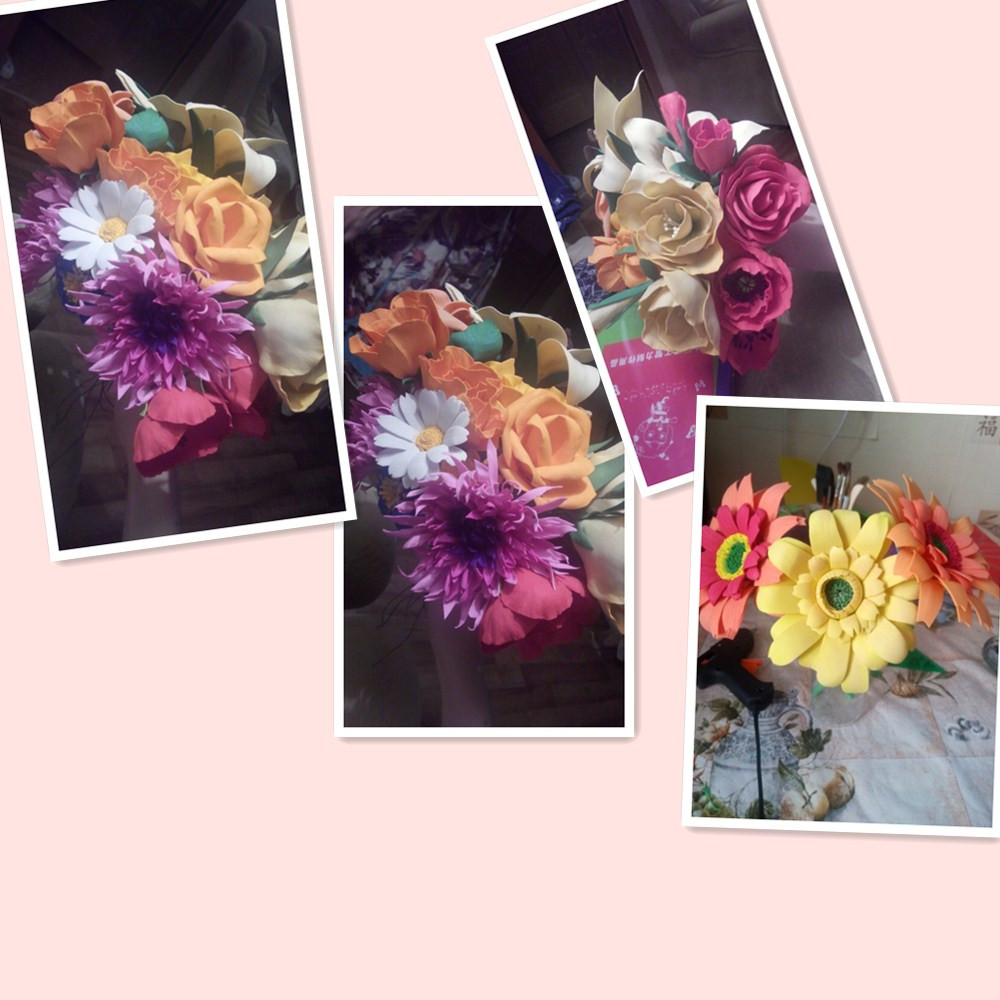 10 Sheets Multicolor A4 Sponge EVA Foam Paper Funky Kids Handmade DIY Hand Craft Scrapbooking Paper Craft for Art Class