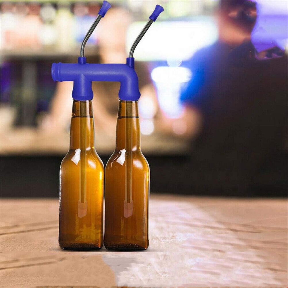 Double Beer Snorkel Beer Dispenser for College Parties Birthdays Christmas Year Party Popular