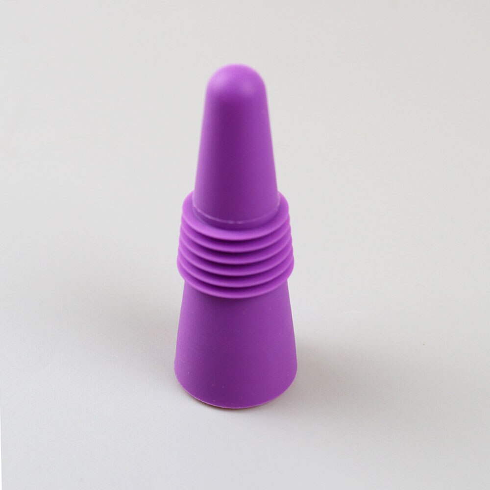 Silikon Quaddel Silikon Wein stopfen Getränke Flasche Leck Beweis Champagner Flaschen Versiegelung Stopper Wein Schoner Stopper wiederverwendbar: Violett