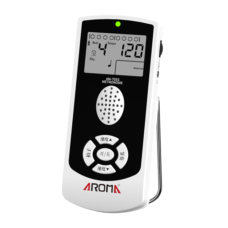 Métronome numérique pour JEPiano, batterie et tous les instruments avec minuterie, comptage vocal anglais et 2 sons différents: YELLOW