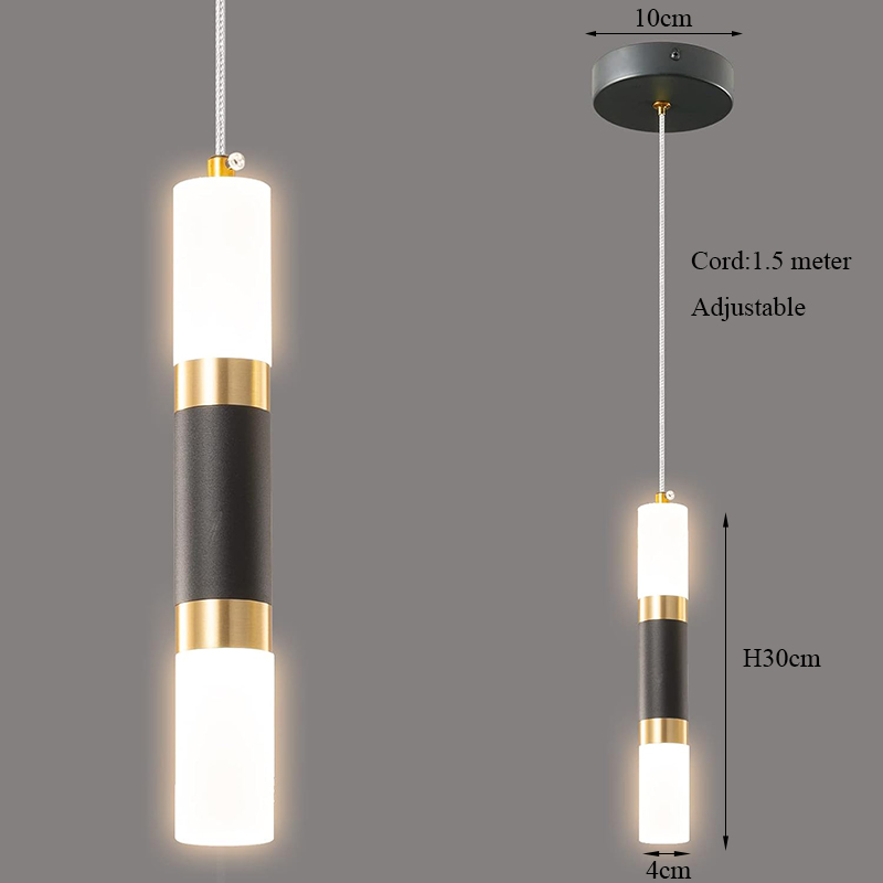 Fumi Modern Pendant Light Kitchen Fixture Simple Yet LED Black Mini Pendant Lighting fo Kitchen Island Bedroom Bedside: light yellow / black
