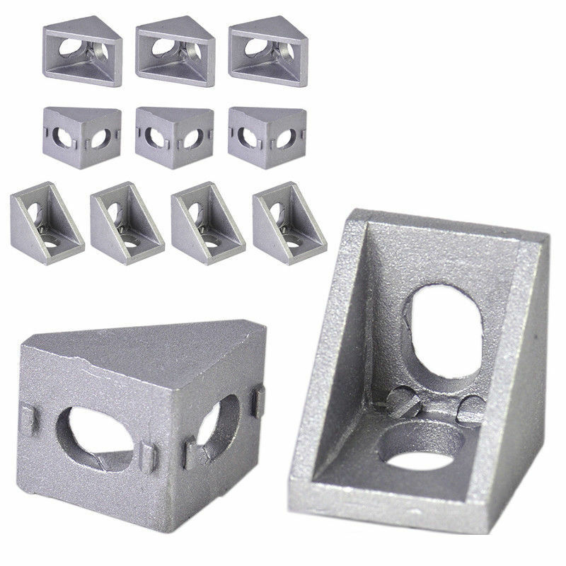 20x20x17mm L-shaped aluminum corner fitting connector bracket fastener series industrial aluminum profile corner code