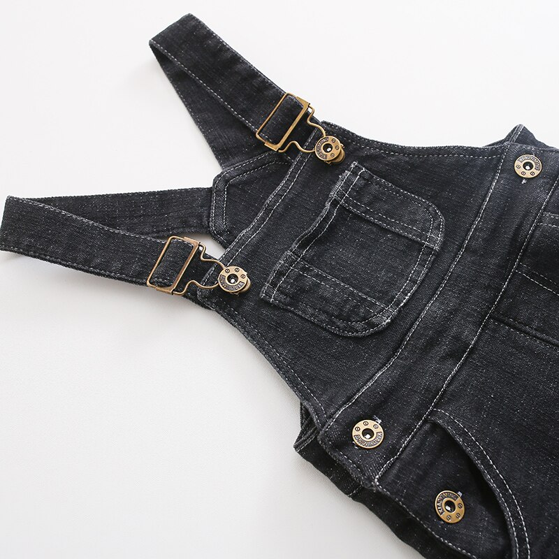Salopette en denim polaire pour garçons | Ensemble et épais, en denim, pour enfants, barboteuse, hiver