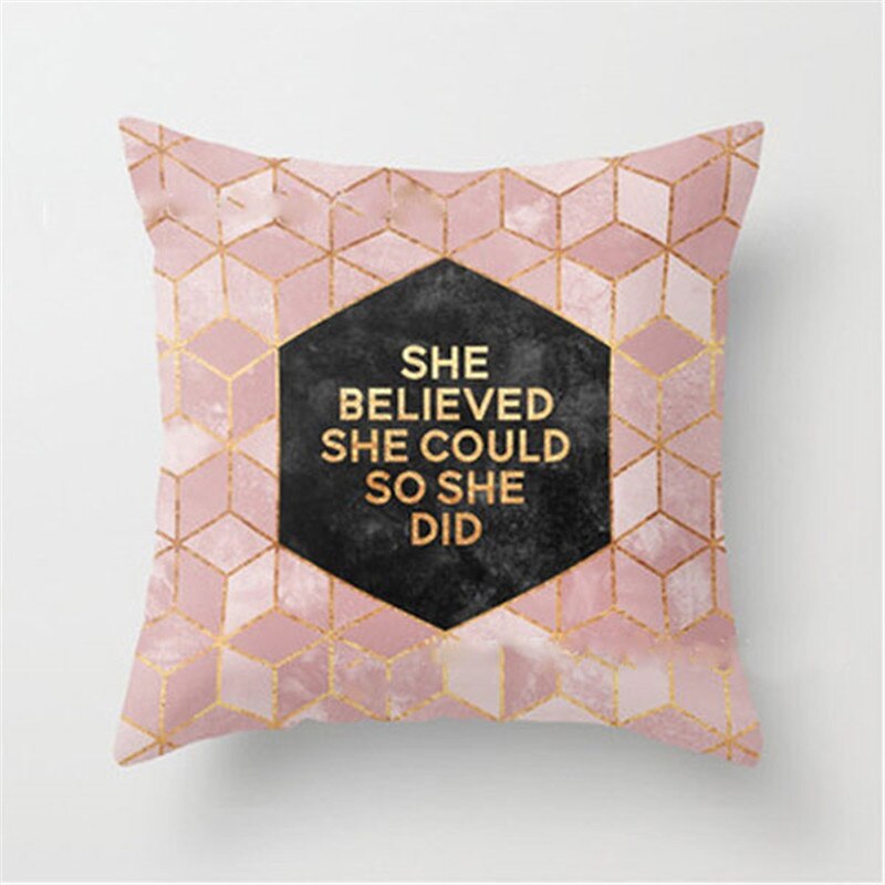 Or brillant imprimé Polyester jeter taie d'oreiller couverture canapé housse de coussin décor à la maison: 4