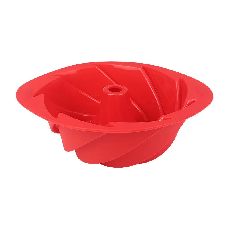 Large Spiral Silicone Cake Mold Flower Shaped Mold Cake Mold Easy Demolding Baking Cake Mold Kitchen Baking Utensils: green