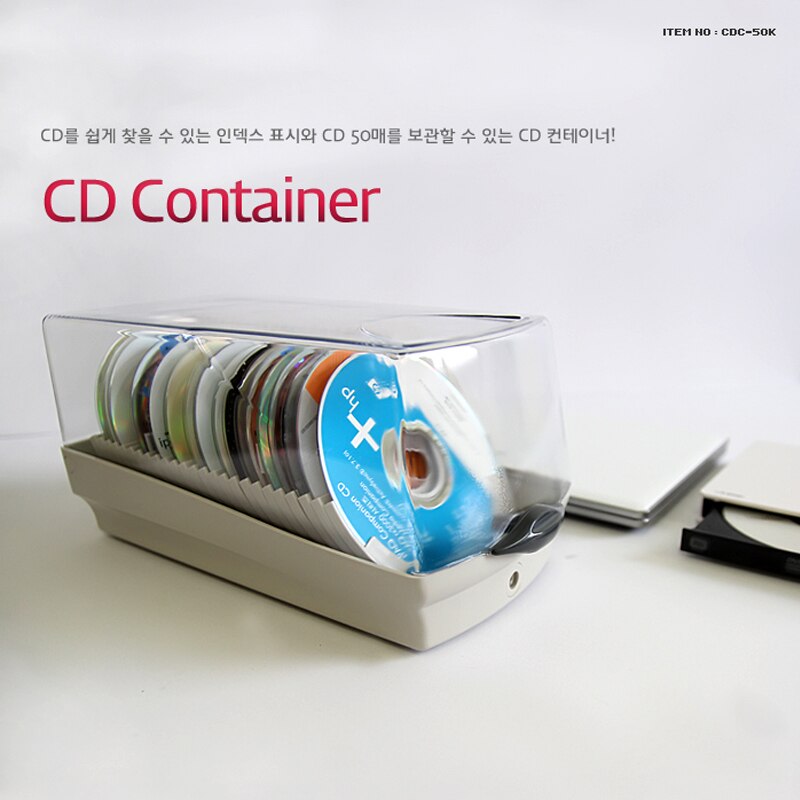 A Ausuky Anti-theft Lock Portable 50 Disc Capacity DVD CD Case for Car Media Storage CD Bag -20