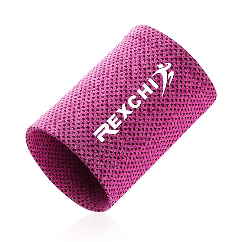 Cooling Polsband Zweetbandjes Sport Pols Bandjes Zweet Bands Voor Vrouwen Gym Yoga Volleybal Sport Levert Brace Ondersteuning: Red / S