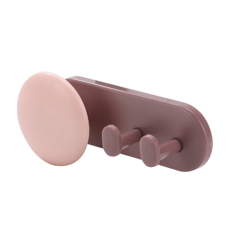 Punch-Free Power Plug Hook Electrical Wire Plug Hooks Multi-Purpose Hooks Socket Holder Storage Hanger Household Organizer: Brown