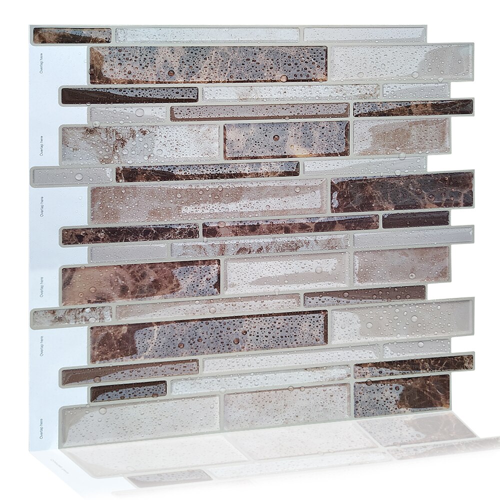 Smart selvklæbende mosaik backsplash køkken subway skrælle og klæbe fliser