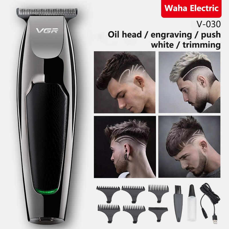 Frisør hårklippere frisør haircut usb genopladelig barbermaskine hårtrimmer til mænd trådløs kant