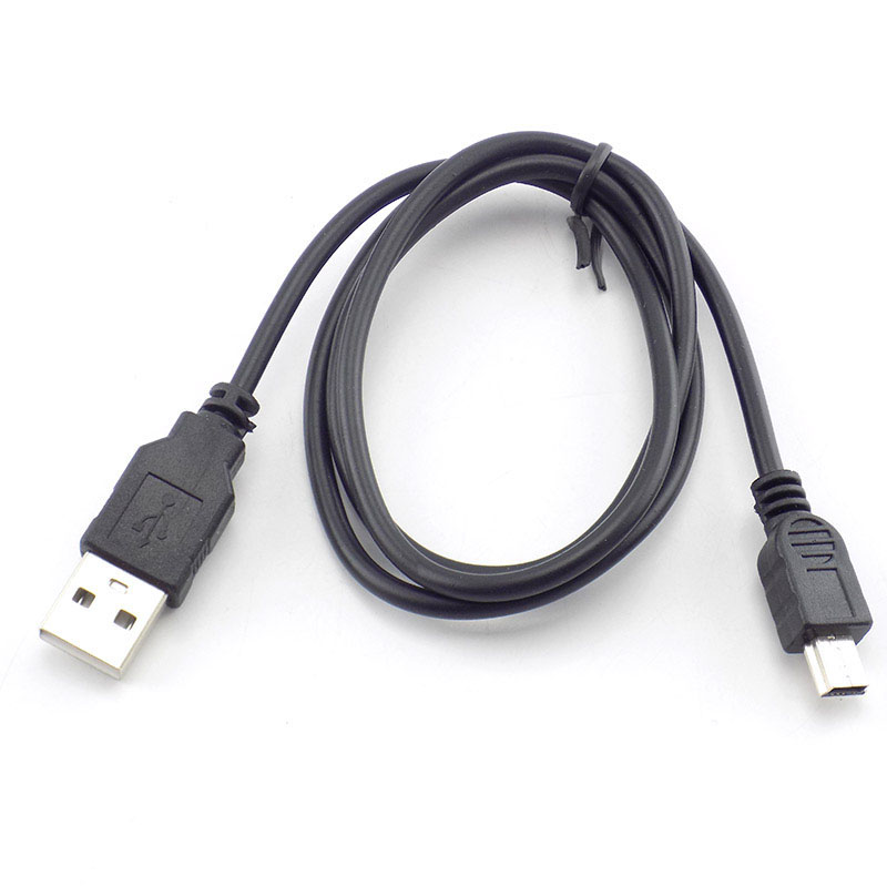 Mini USB 2.0 A mannelijk naar Mini 5-pins mannelijk B-connector Datasynchronisatie Oplaadkabel Snoeradapter verlenging Laadsnoer Lijndraden