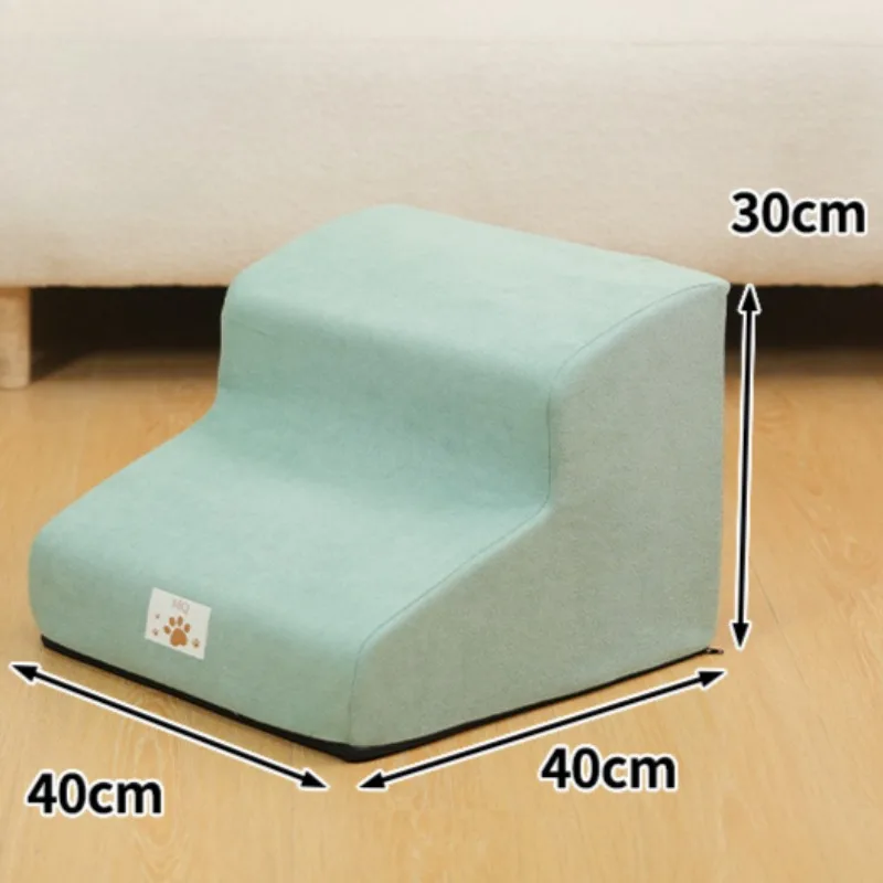 Escabeau pour animaux de compagnie, rampe pour chien/chat, éponge en mousse à mémoire de forme, canapé pour chiens, amovible et lavable, entraînement, rampe pour animaux de compagnie, fournitures pour animaux de compagnie: Black