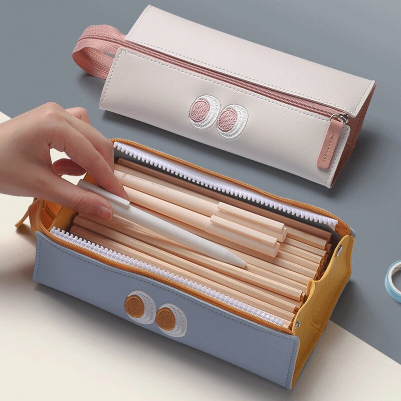 Pencil Case Cases Cute Popular Korean Stationery Pen Bag Pouch Material Escolar Kawaii School Supplies High Capacity Scuola