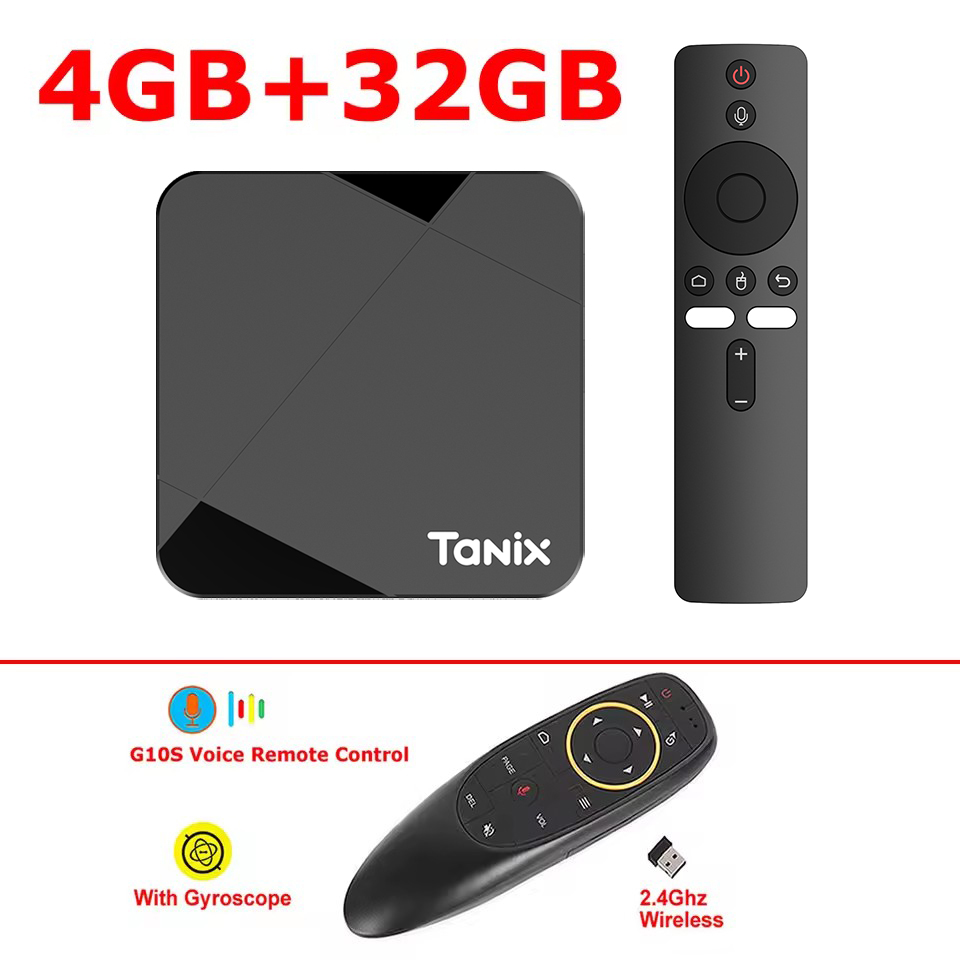 Tanix TX5 Amlogic S905Y5 Smart TV Android 14.0 TV Box BT 4K @ 60fps HDR10 + 2.4G e 5G Wifi6 4GB 32GB Set Top Box Media Player: Prateado / Au Plug