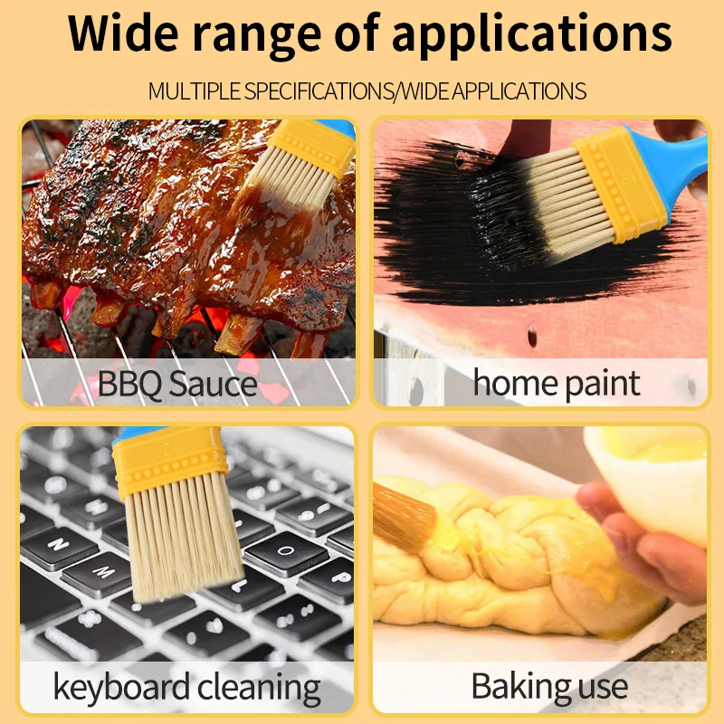 Multifunction Paint Brush with Plastic Handle for Wall and Furniture Paint Tool Painting Brushes Set Artist Paint Brushes