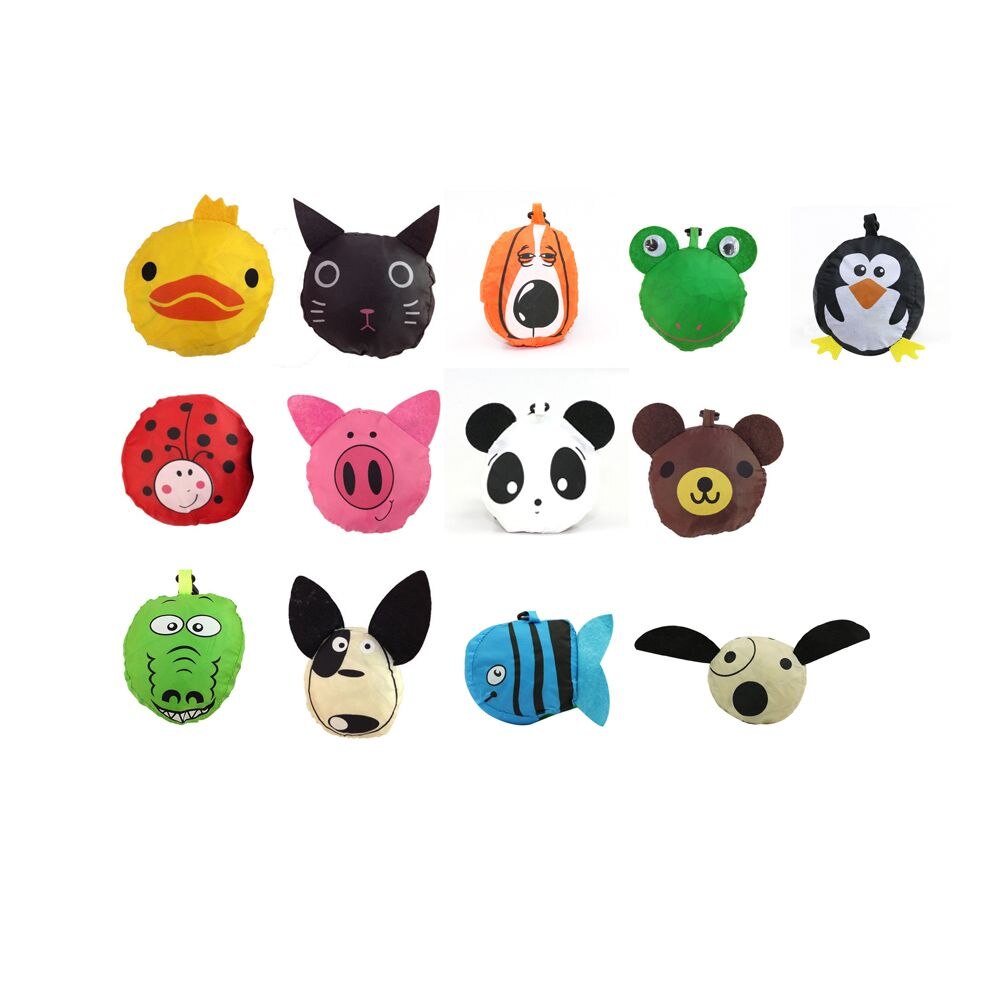 Travel Foldable Handbag Grocery Tote Storage Reusable Animal Shopping Bag