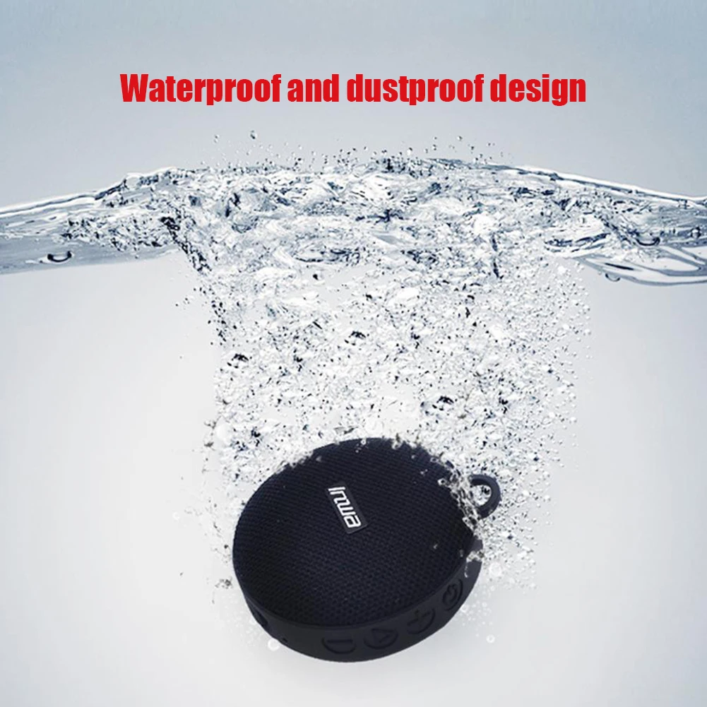 Bluetooth-compatible Speaker Bicycle Column Waterproof Shower Speaker Acoustics Sound Boombox Soundbar Woofer Hands Free