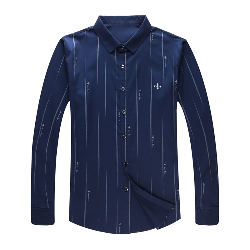 Me skjorte herre stripete kjole skjorter herre langermet slim fit business casual skjorte camisa